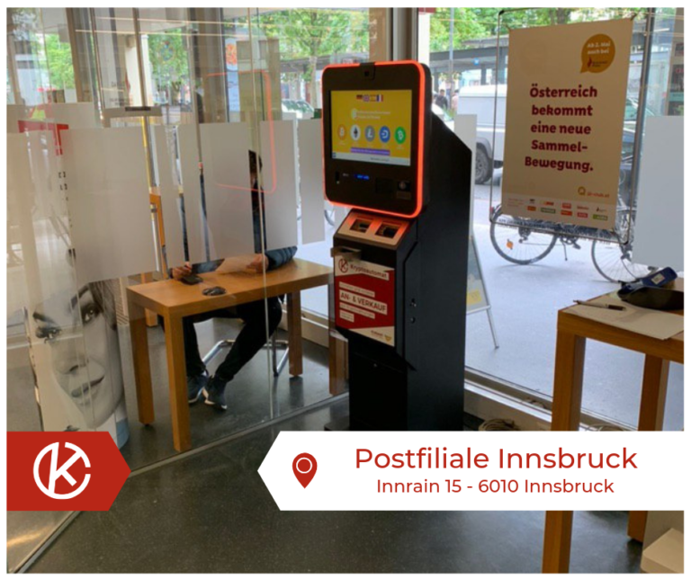 Bitcoin Automat Postfiliale Innsbruck