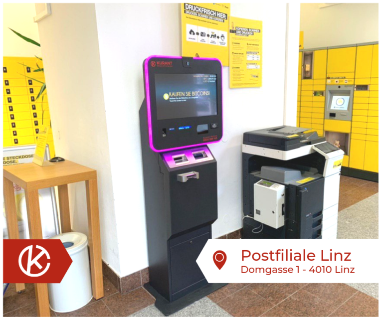 Bitcoin Automat Postfiliale Linz