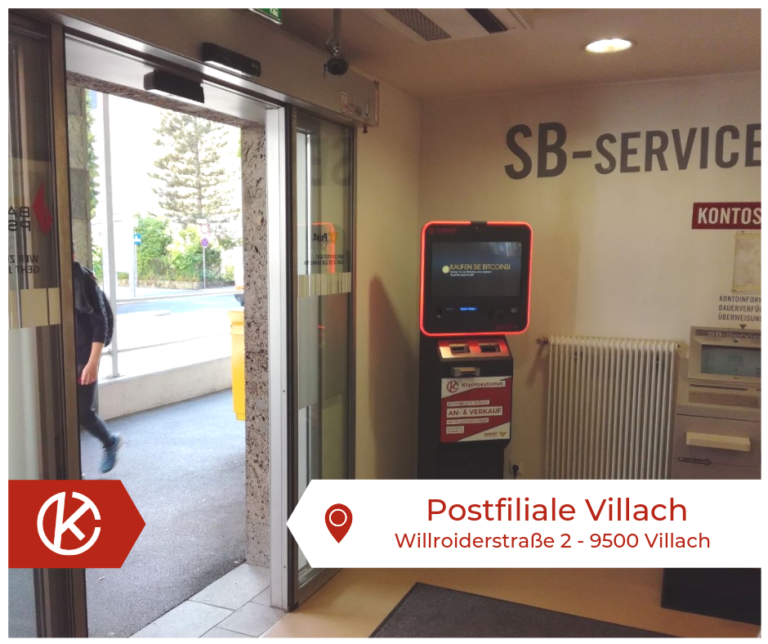 Bitcoin Automat Postfiliale Villach