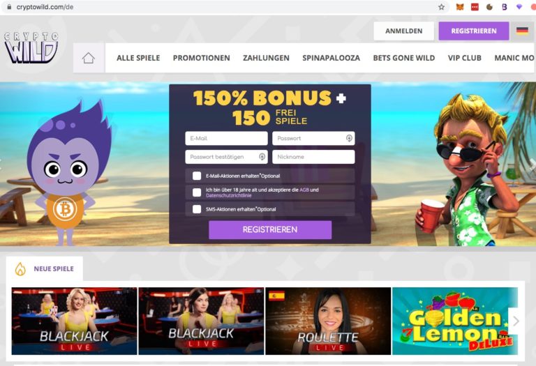 CryptoWild Bitcoin Casino – Das Wildeste Crypto Casino   CryptoWild Bitcoin Casino – Das Wildeste Crypto Casino 768x525