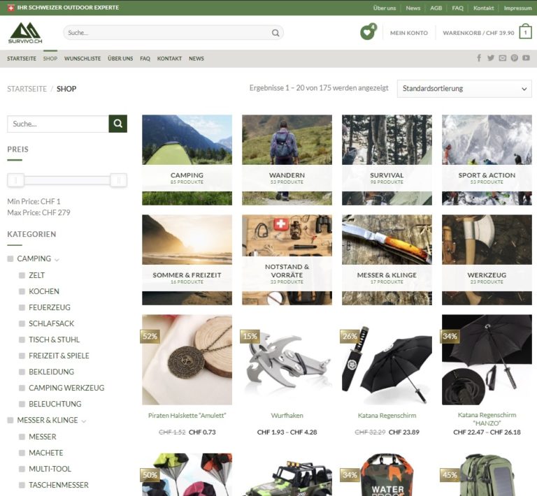 survival shop SURVIVO BITCOIN 768x710