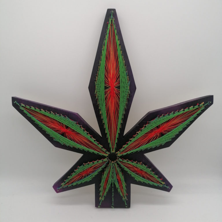 String Art Hanfblatt Green Times Shop 768x768