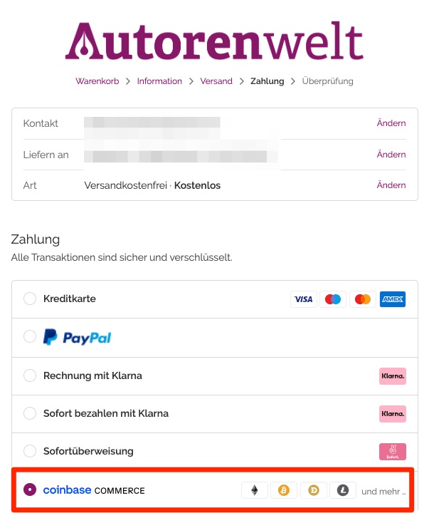 autorenwelt shop akzeptiert bitcoin