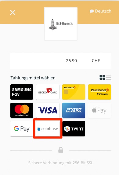 Met Hammer akzeptiert Bitcoin über Coinbase Met Hammer akzeptiert Bitcoin über Coinbase