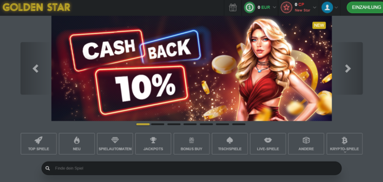 2022 09 12 09 18 21 Bestes Bitcoin Echtgeld Casino   Golden Star Online Casino   Golden Star Casin 768x366