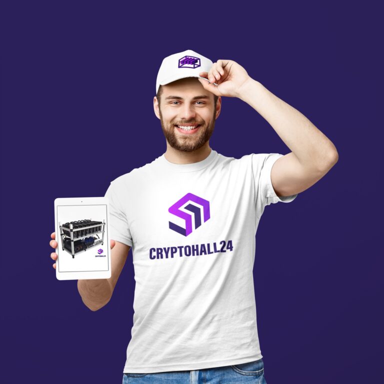 t shirt and dad hat mockup featuring a man holding an ipad mini 42674 r el2 768x768