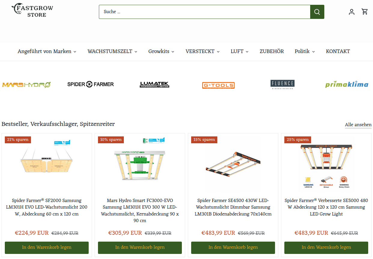 Shop fastgrow store