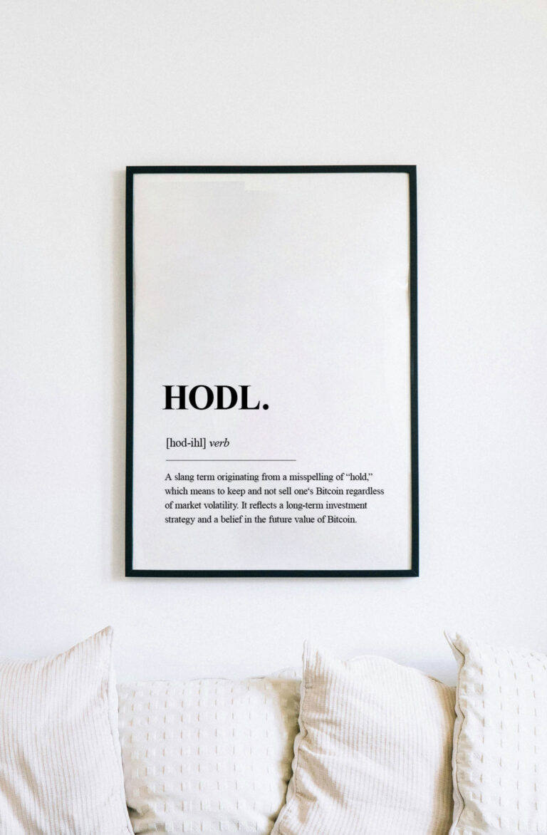 poster definition HODL mockup 768x1172